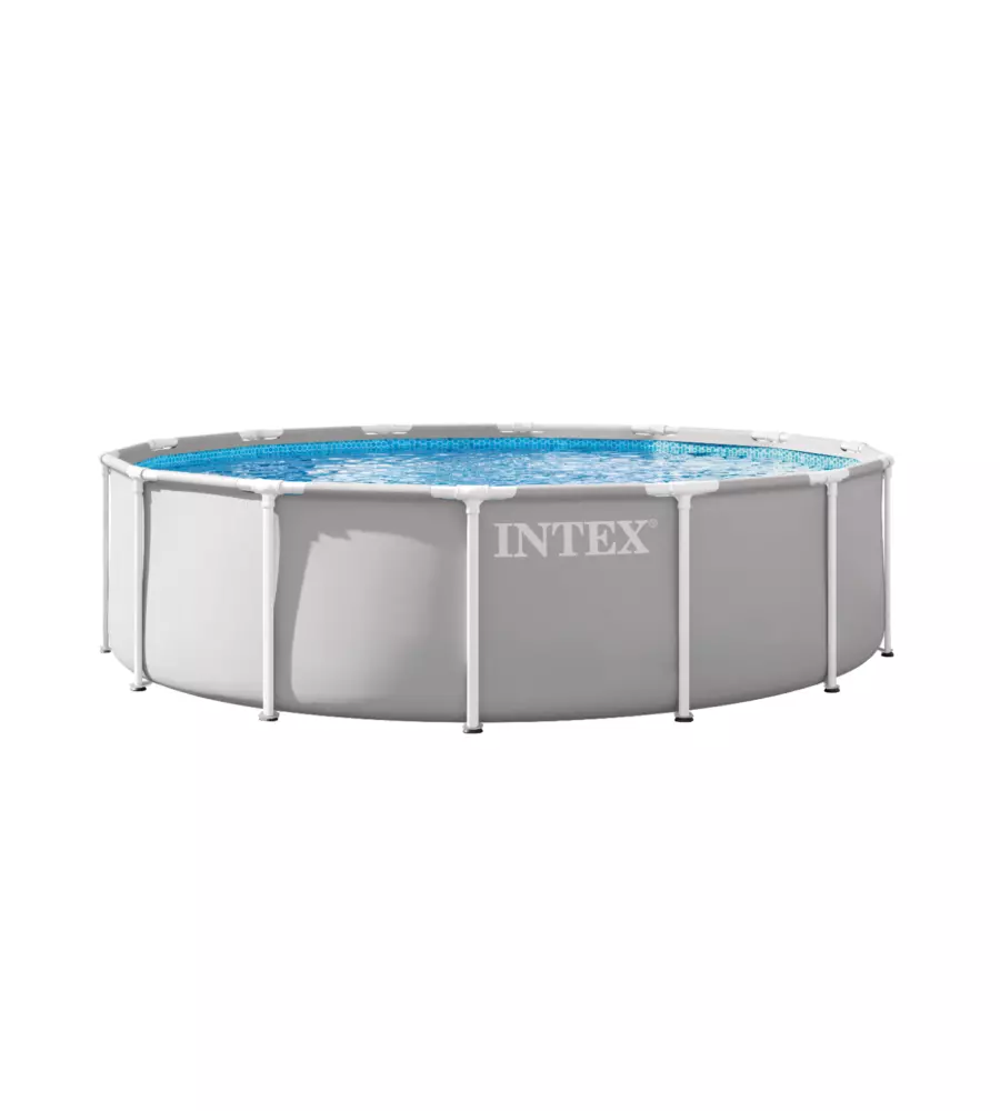 PISCINA FUORI TERRA CON STRUTTURA ROTONDA INTEX "PRISMA FRA,E" CON POMPA FILTRO 427X427X107 CM - COD. 26720ND