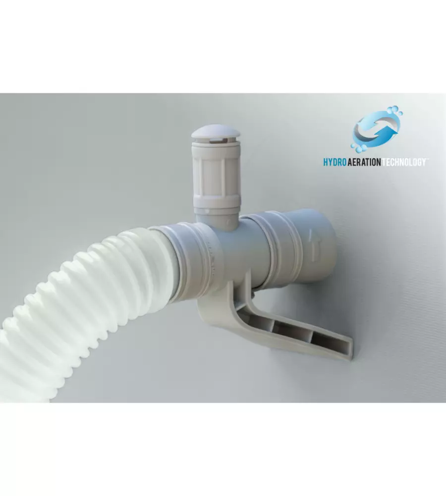 PISCINA FUORI TERRA CON STRUTTURA ROTONDA INTEX "PRISMA FRAME" CON POMPA FILTRO, SCALETTA, TELO BASE E TELO DI COPERTURA GRIGIO CHIARO 457X457X122 CM - COD. 26726ND