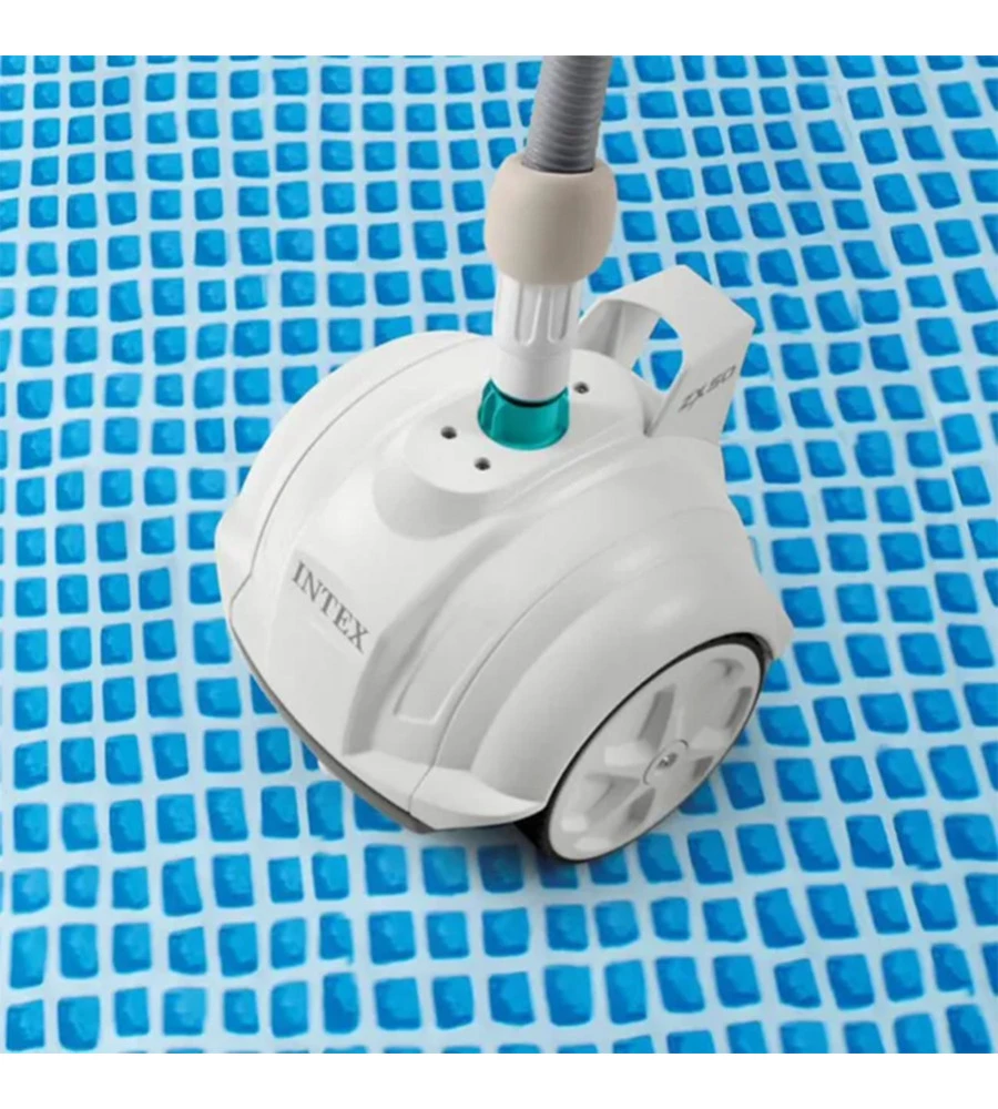 ROBOT PULIZIA PISCINA INTEX "ZX50" PER POMPE FILTRO DA 3400-5600 L/H E FINO A 488 CM IN PLASTICA BIANCO - COD. 28007EX