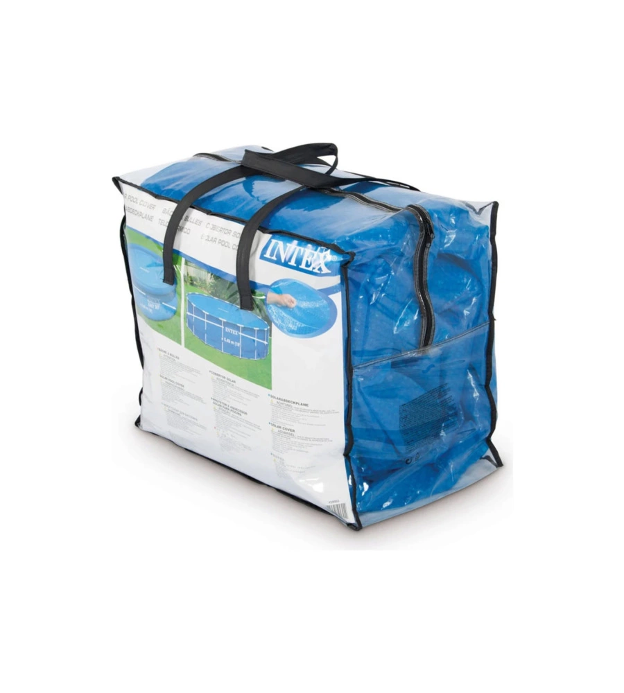 TELO TERMICO ROTONDO INTEX PER PISCINA EASY SET E FRAME IN POLIETILENE BLU 305 CM - COD. 28011