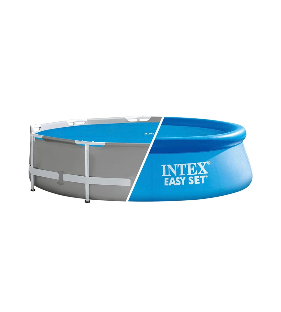 TELO TERMICO ROTONDO INTEX PER PISCINA EASY SET E FRAME IN POLIETILENE BLU 305 CM - COD. 28011