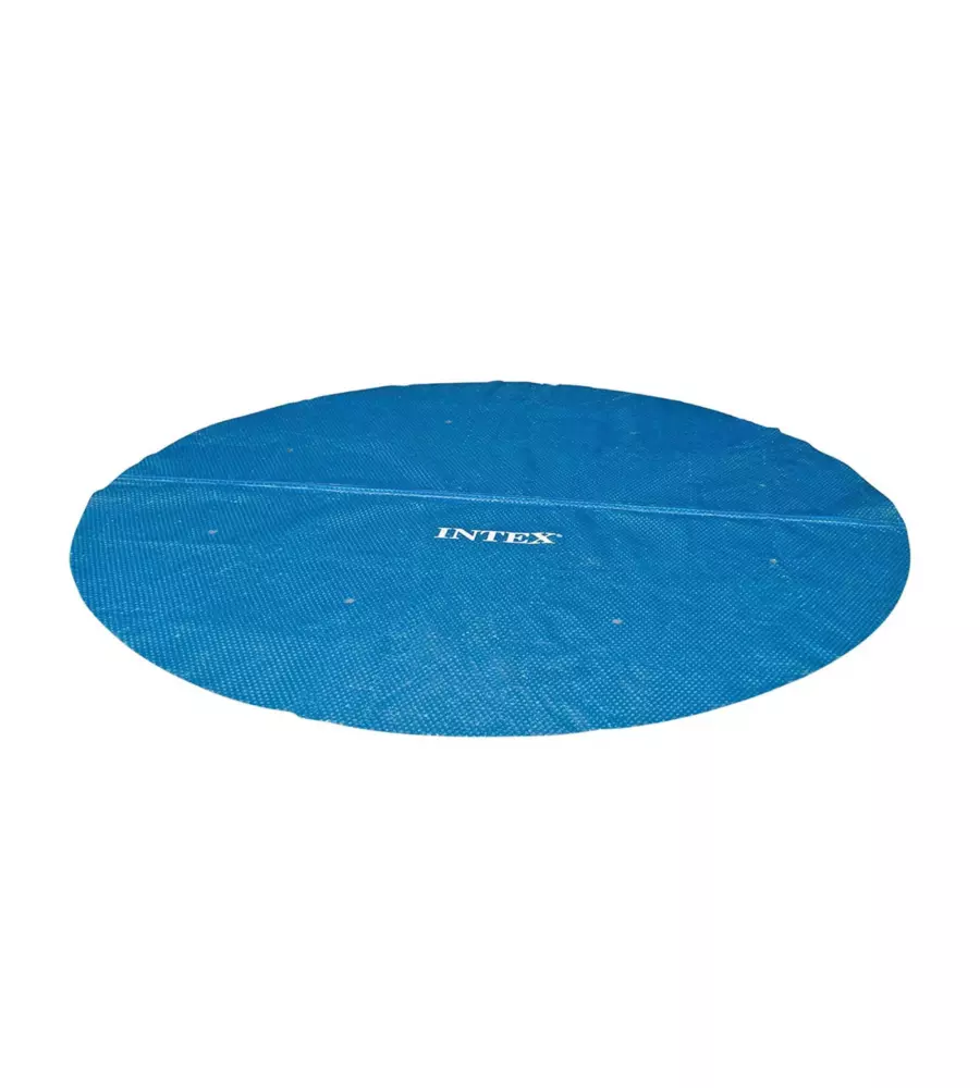 TELO DI COPERTURA TERMICO PER PISCINA ROTONDA INTEX IN PVC AZZURRO 206X206 CM - COD. 28010