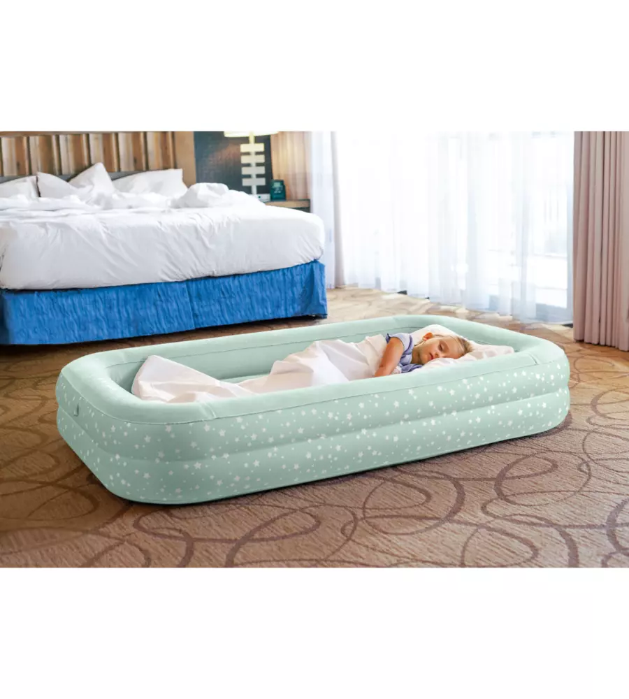 MATERASSO SINGOLO GONFIABILE INTEX "BABY" IN PVC 107X168X25 CM - COD. 66810NP