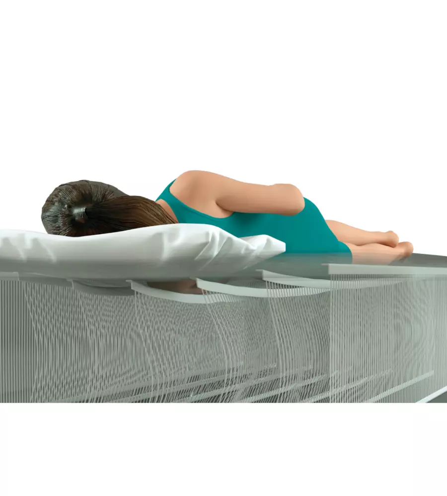 MATERASSO MATRIMONIALE GONFIABILE INTEX "DURA BEAM PILLOW REST MID-RISE" CON POMPA INTEGRATA 152X203X30 CM - COD. 64118NP