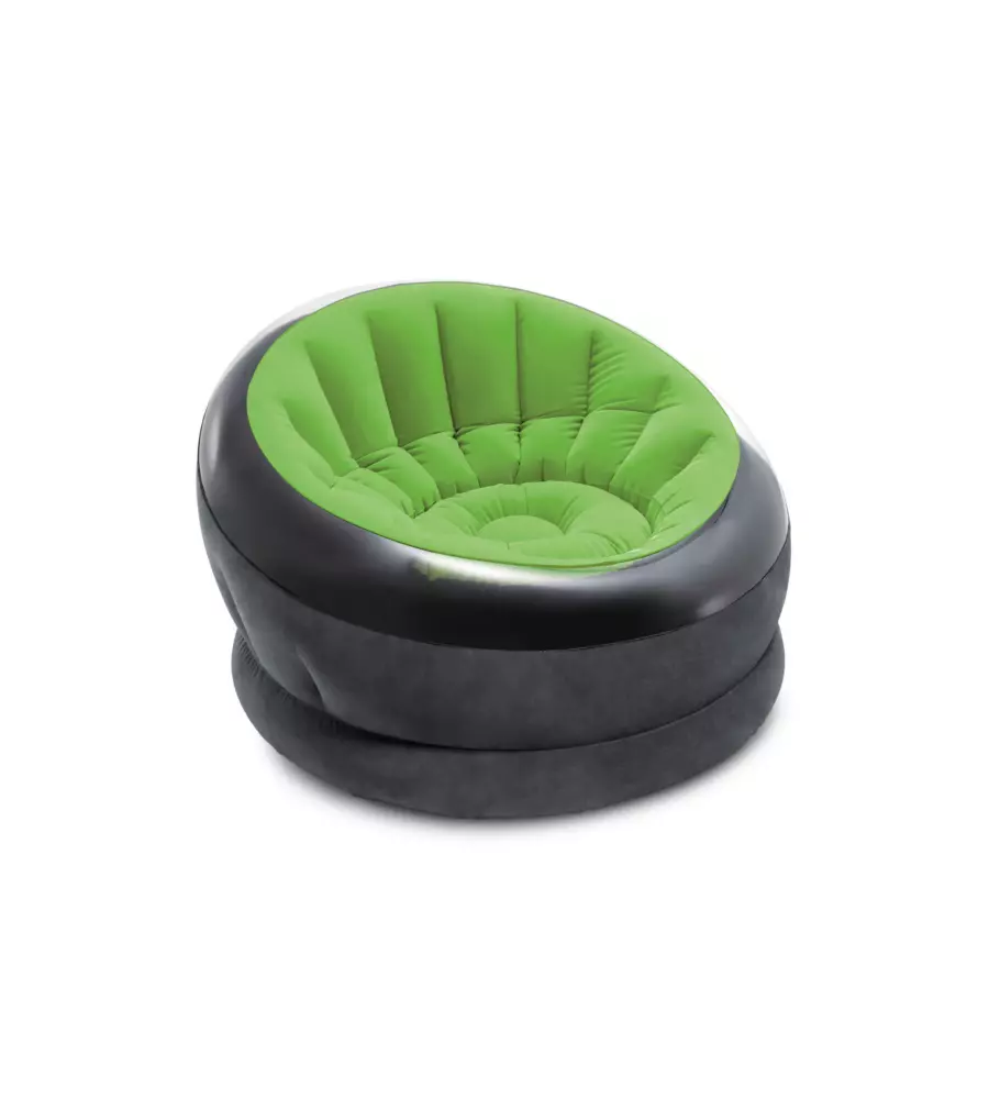 POLTRONA GONFIABILE INTEX "EMPIRE" IN VINILE VERDE 112X109X69 CM - COD. 68581NP