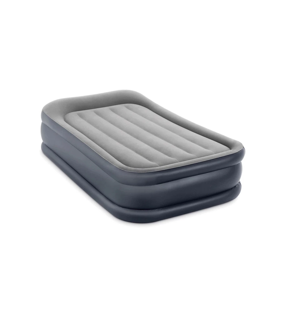 MATERASSO SINGOLO GONFIABILE INTEX "DURA BEAM PILLOW REST DELUXE" CON POMPA INCORPORATA 99X191X42 CM - COD. 64132NP