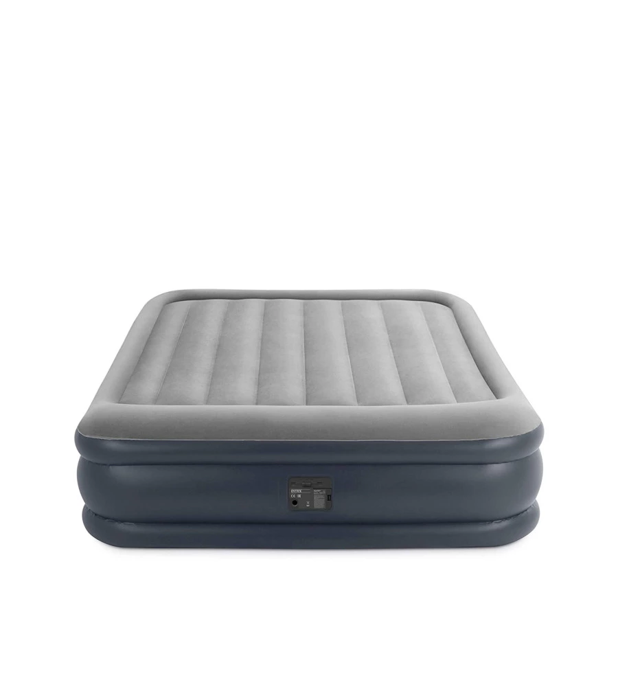 MATERASSO MATRIMONIALE GONFIABILE INTEX "DURA BEAM PILLOW REST DELUXE" CON POMPA INCORPORATA 152X203X42 CM - COD. 64136NP