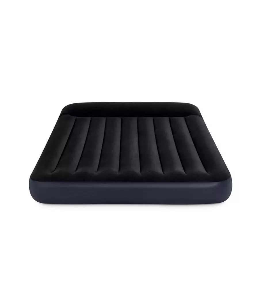 MATERASSO MATRIMONIALE GONFIABILE INTEX "PILLOW REST DURA BEAM" CON POMPA INCORPORATA 152X203X25 CM - COD. 64150NP