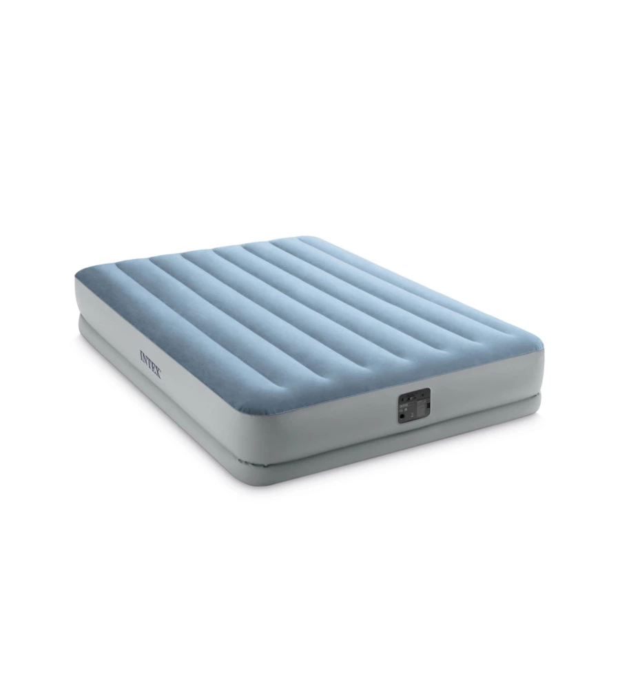MATERASSO MATRIMONIALE GONFIABILE INTEX "DURA BEAM RAISED COMFORT" CON POMPA INCORPORATA 152X203X36 CM - COD. 64168NP