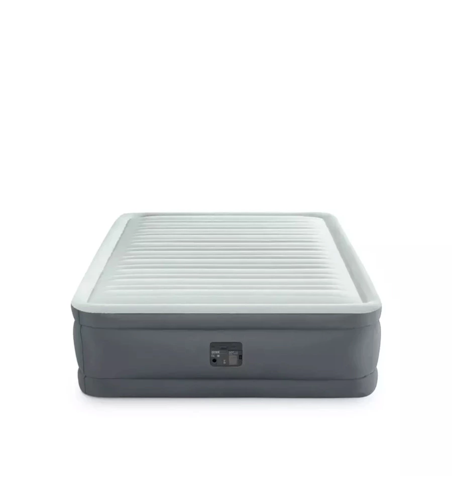 MATERASSO MATRIMONIALE GONFIABILE INTEX "DURA-BEAM PREMAIR" CON POMPA ELETTRICA INCORPORATA IN PVC 152X203X46 CM - COD. 64906


