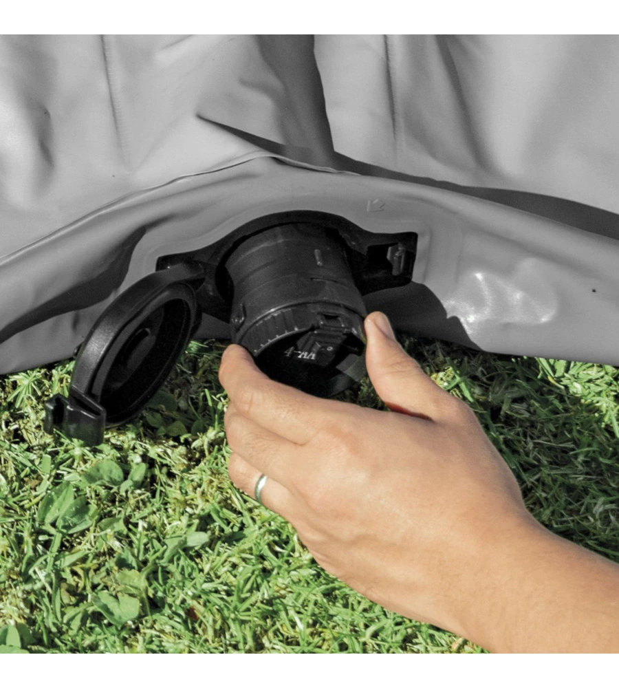 MATERASSO MATRIMONIALE GONFIABILE INTEX CON POMPA INTERNA A PIEDE 152X203X25 CM - COD. 64783