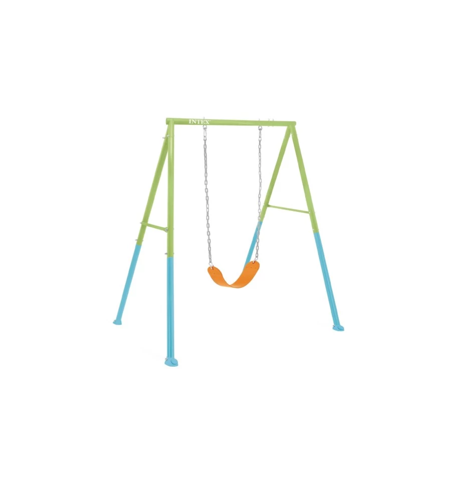 ALTALENA INTEX CON SEGGIOLINO INTERCAMBIABILE IN ACCIAIO VERDE E AZZURRO 170X235X200 CM - COD. 44113