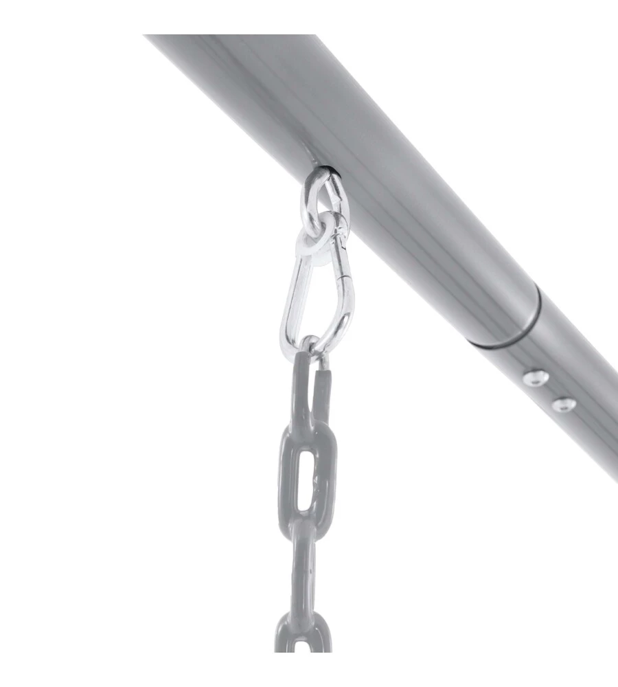 ALTALENA INTEX CON SEGGIOLINO E DONDOLO NIDO IN ACCIAIO GRIGIO 254X235X200 CM - COD. 44126