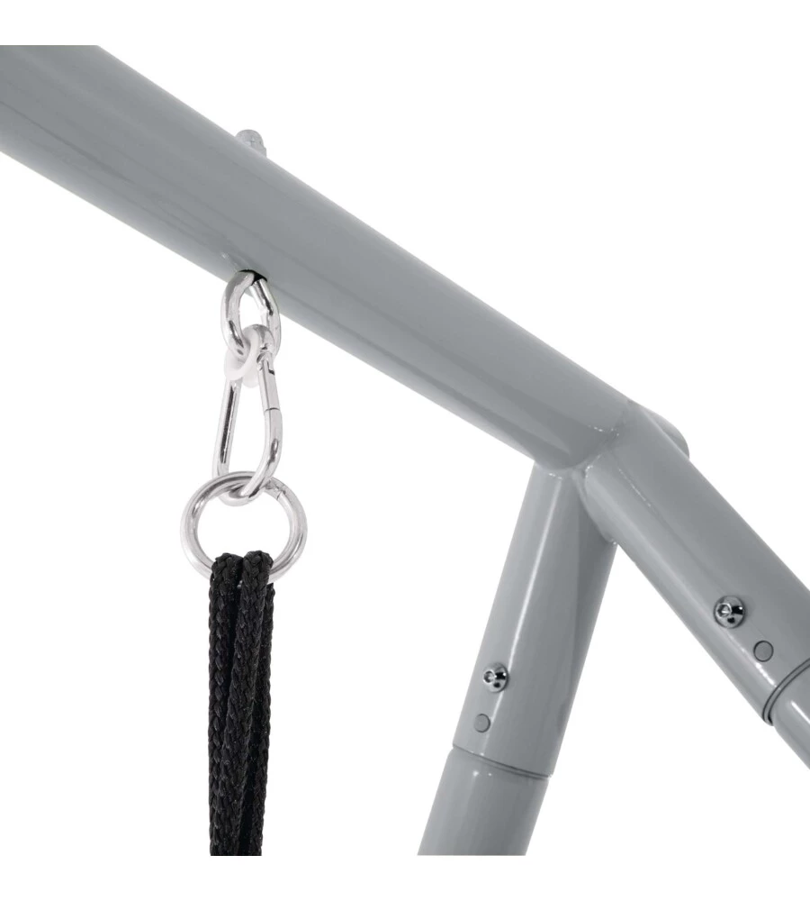 ALTALENA INTEX CON SEGGIOLINO E DONDOLO NIDO IN ACCIAIO GRIGIO 254X235X200 CM - COD. 44126