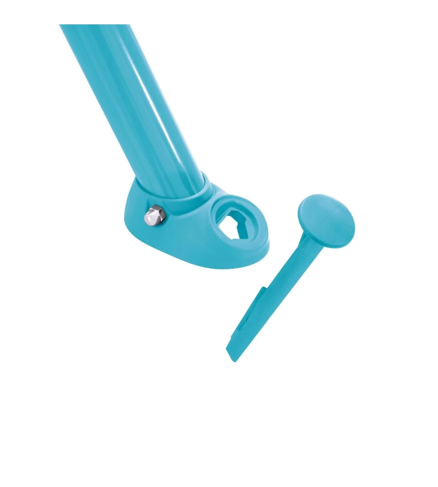 ALTALENA INTEX CON DUE SEGGIOLINI E DONDOLO NIDO IN ACCIAIO VERDE E AZZURRO 343X235X200 CM - COD. 44133