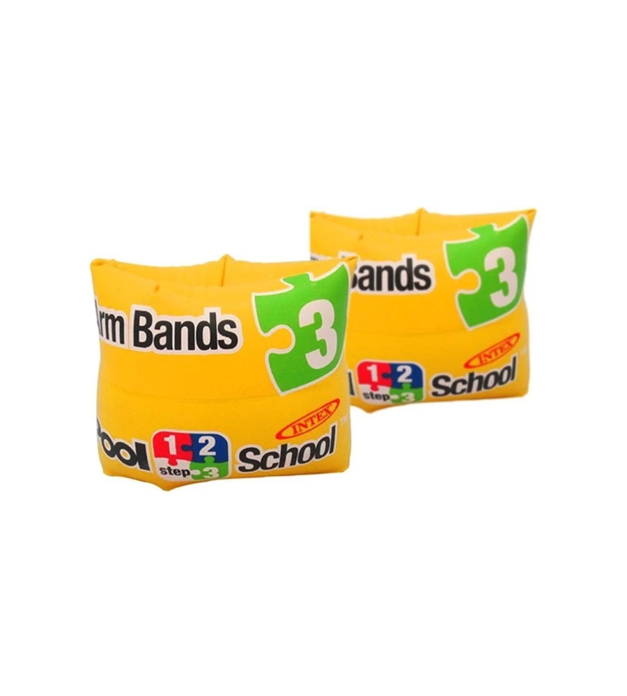 BRACCIOLI GONFIABILI BAMBINO INTEX "POOL SCHOOL" GIALLO 20X15 CM - COD. 56643
