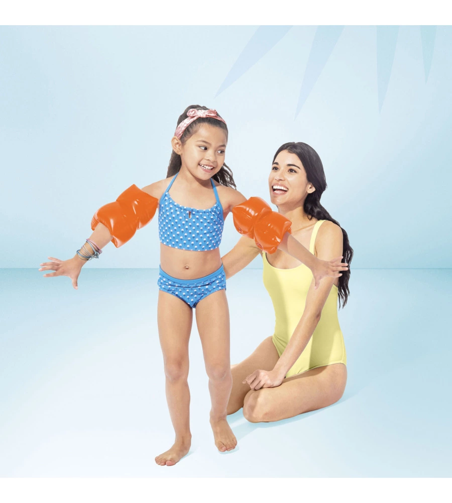 BRACCOLI GONFIABILI INTEX IN VINILE ARANCIONE 19X19 CM - COD. 59640EU