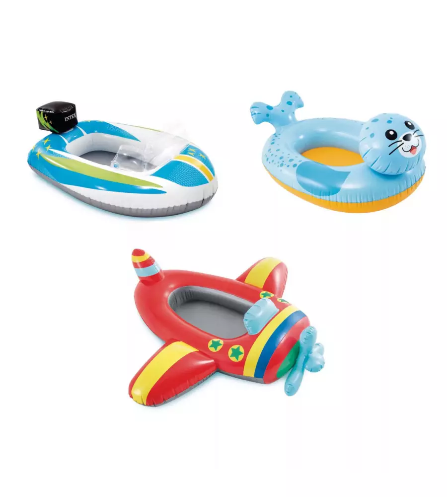 CANOTTINI GONFIABILI INTEX IN VINILE COLORI ASSORTITI - COD. 59380NP