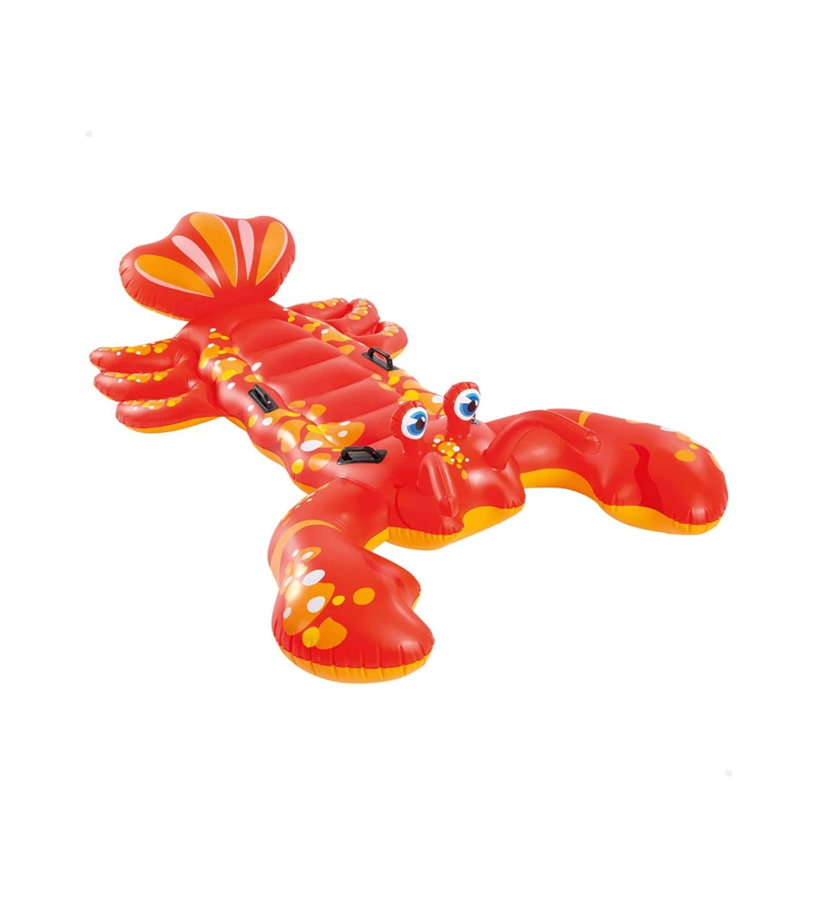 CAVALCABILE GONFIABILE INTEX "ARAGOSTA" IN VINILE ROSSO 213X137 CM - COD. 57528NP