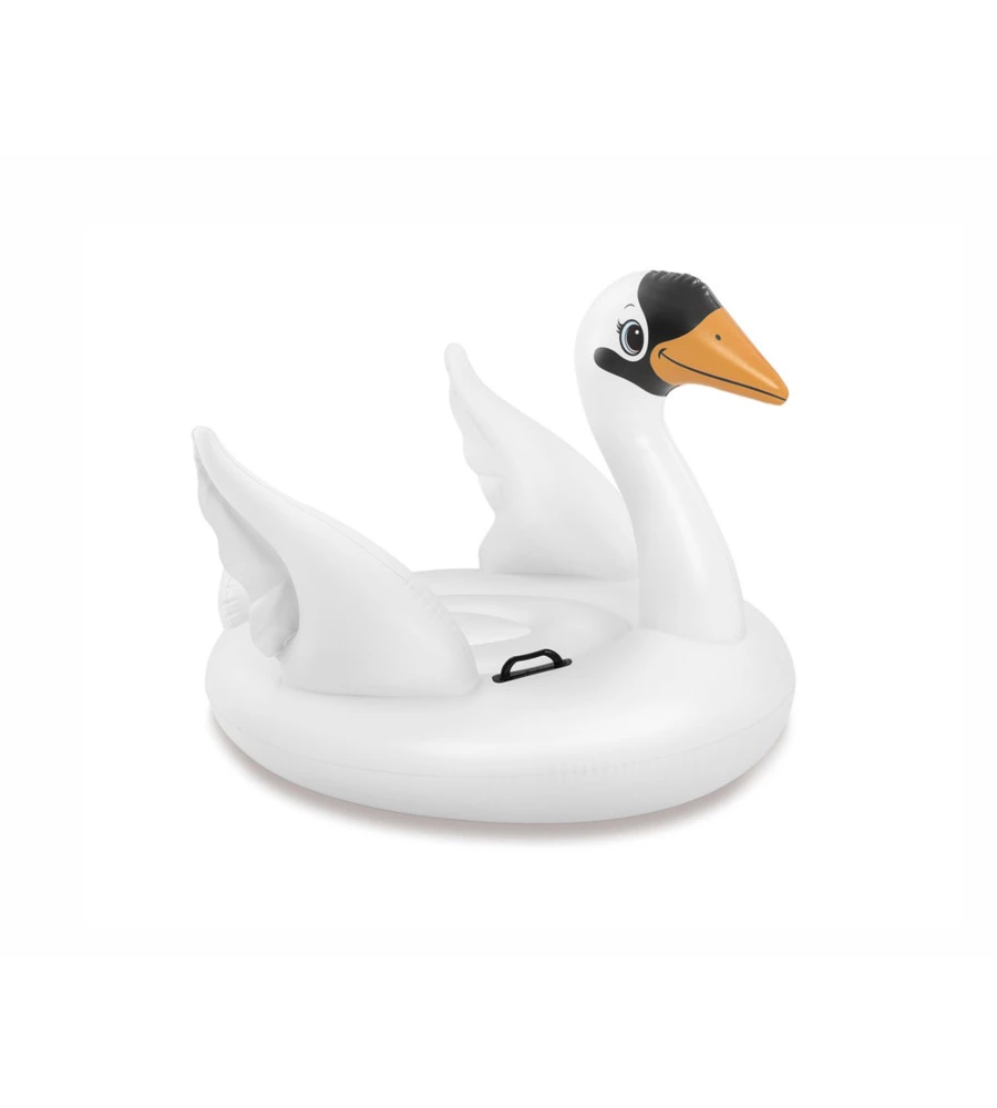 CAVALCABILE GONFIABILE INTEX "CIGNO" IN VINILE BIANCO 130X102X99 CM - COD. 57557NP