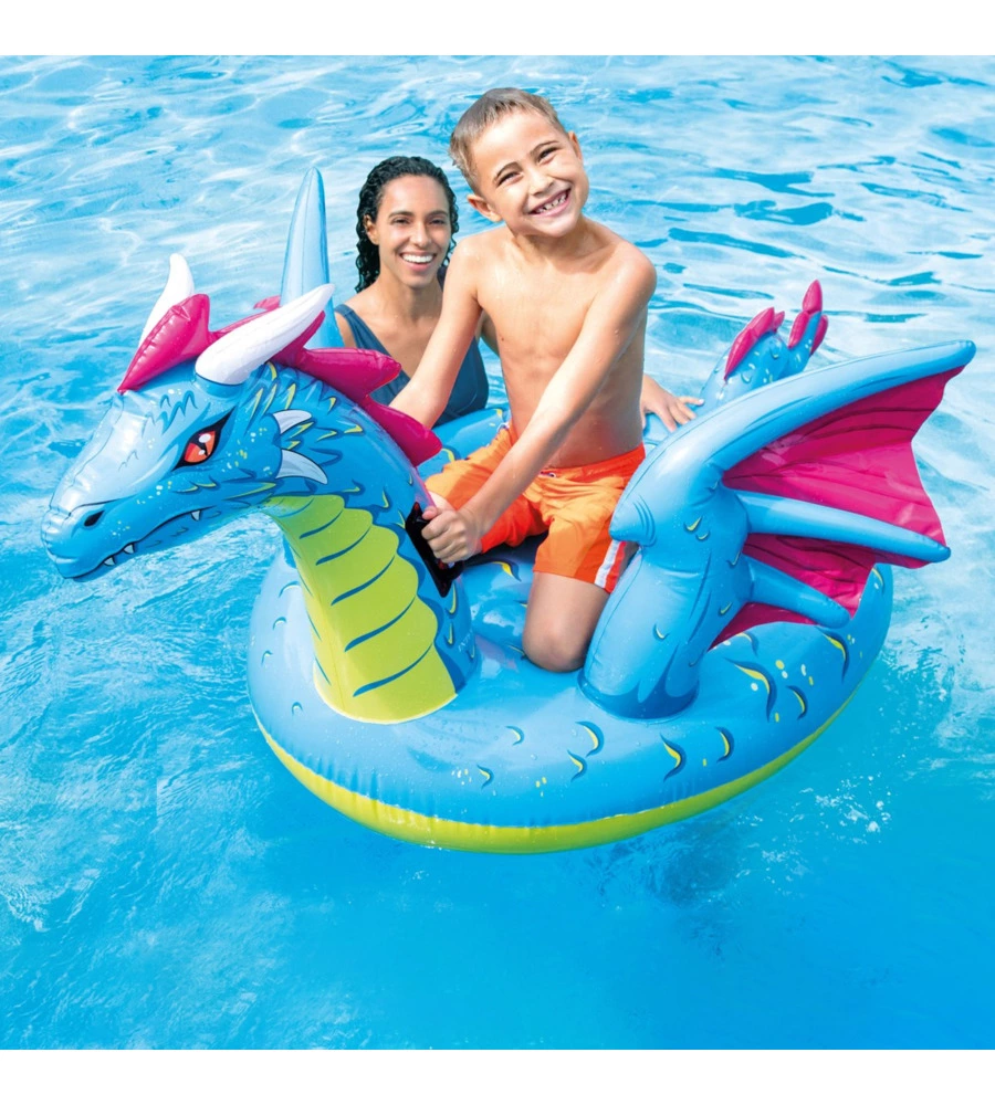 CAVALCABILE GONFIABILE INTEX "DRAGO" IN VINILE 201X191 CM - COD. 57563NP