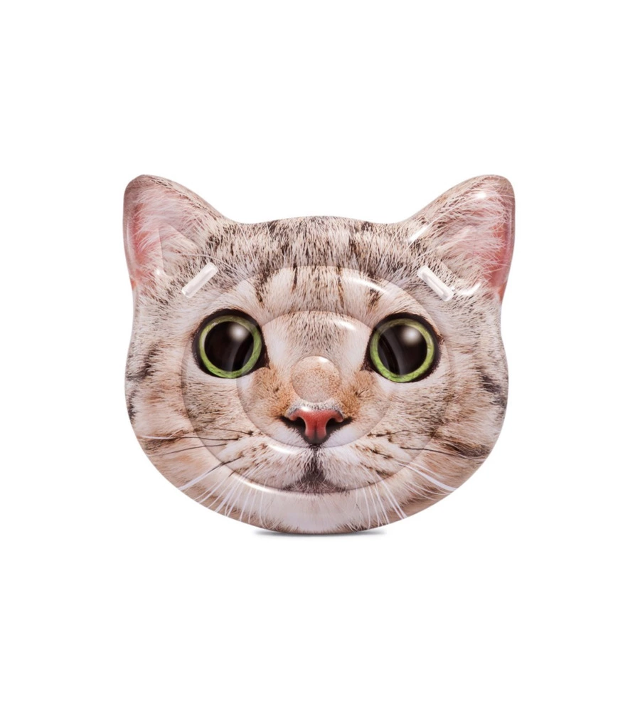 MATERASSINO GONFIABILE INTEX "GATTO" IN VINILE GRIGIO 137X130X23 CM - COD. 58784EU