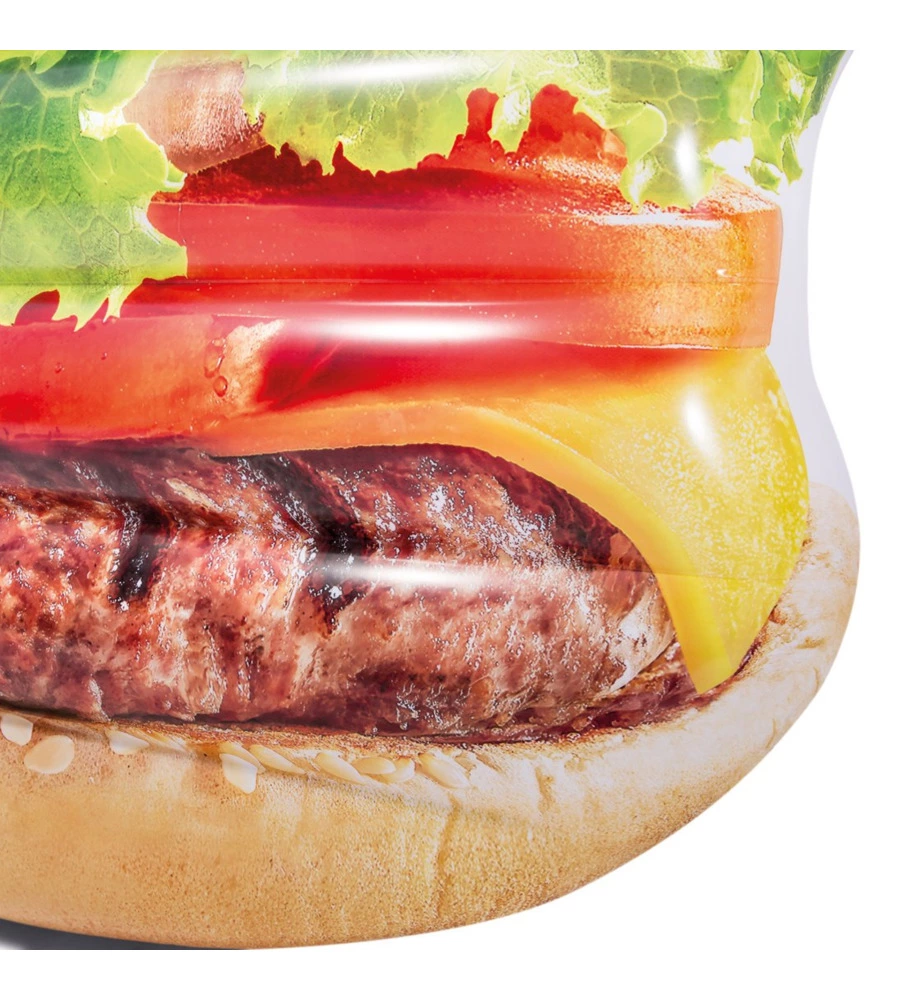 MATERASSINO GONFIABILE INTEX "HAMBURGER" IN VINILE 135X127X23 CM - COD. 58780EU