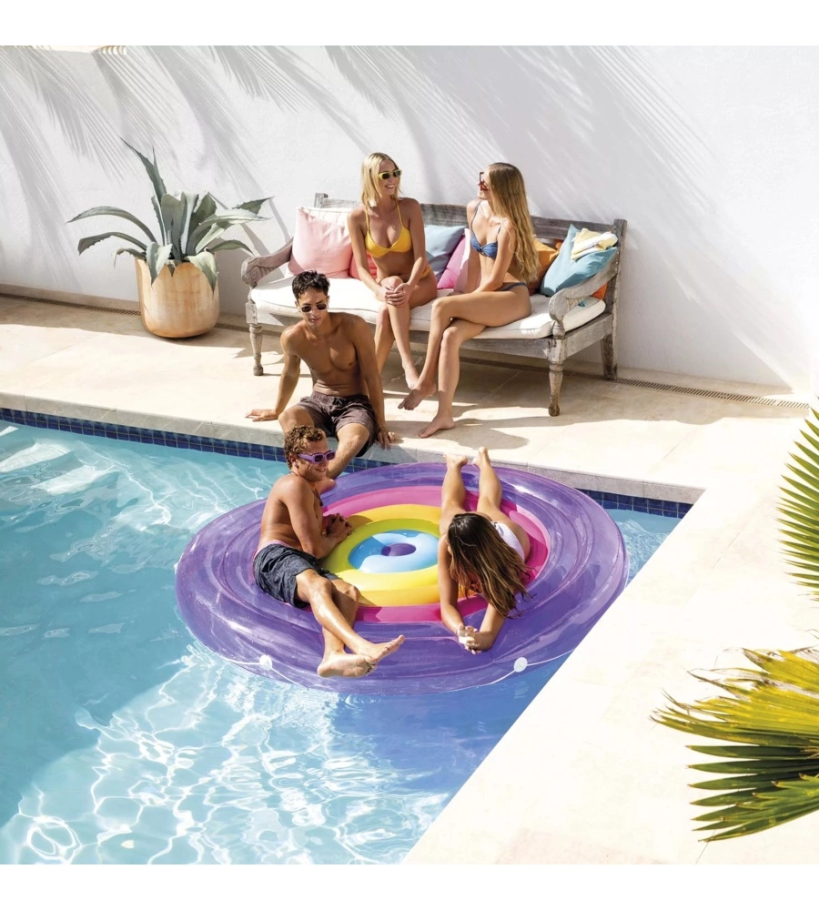 MATERASSINO GONFIABILE "ISOLA RAINBOW" IN VINILE - COD. 57285EU