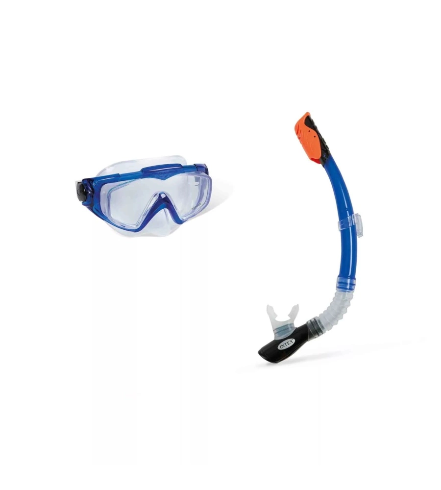 SET MASCHERA NUOTO RAGAZZO E BOCCAGLIO INTEX "AUQUA PRO" IN PLASTICA - COD. 55962