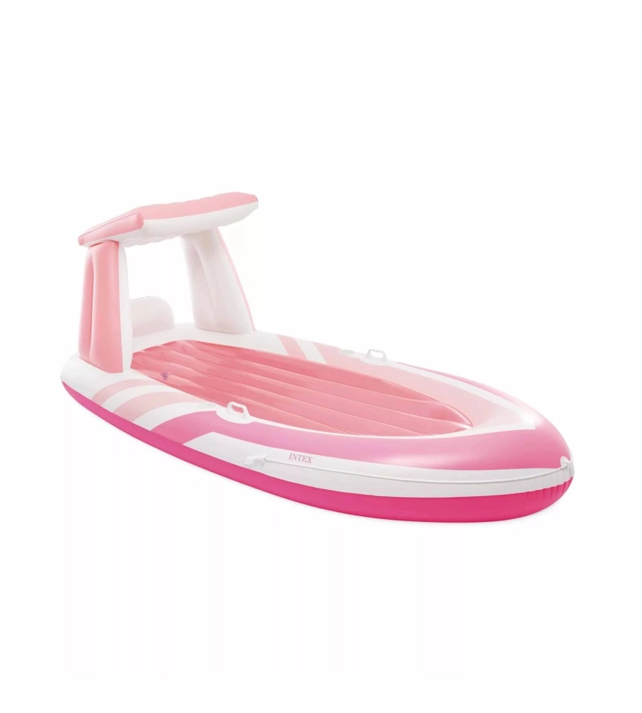 MATERASSINO GONFIABILE INTEX "CANOTTO" IN VINILE ROSA 224X119X97 CM - COD. 57804EU