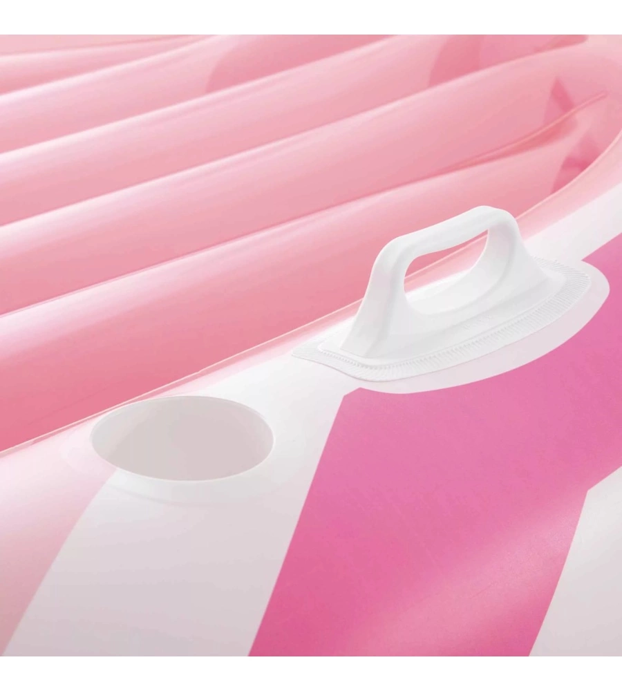 MATERASSINO GONFIABILE INTEX "CANOTTO" IN VINILE ROSA 224X119X97 CM - COD. 57804EU