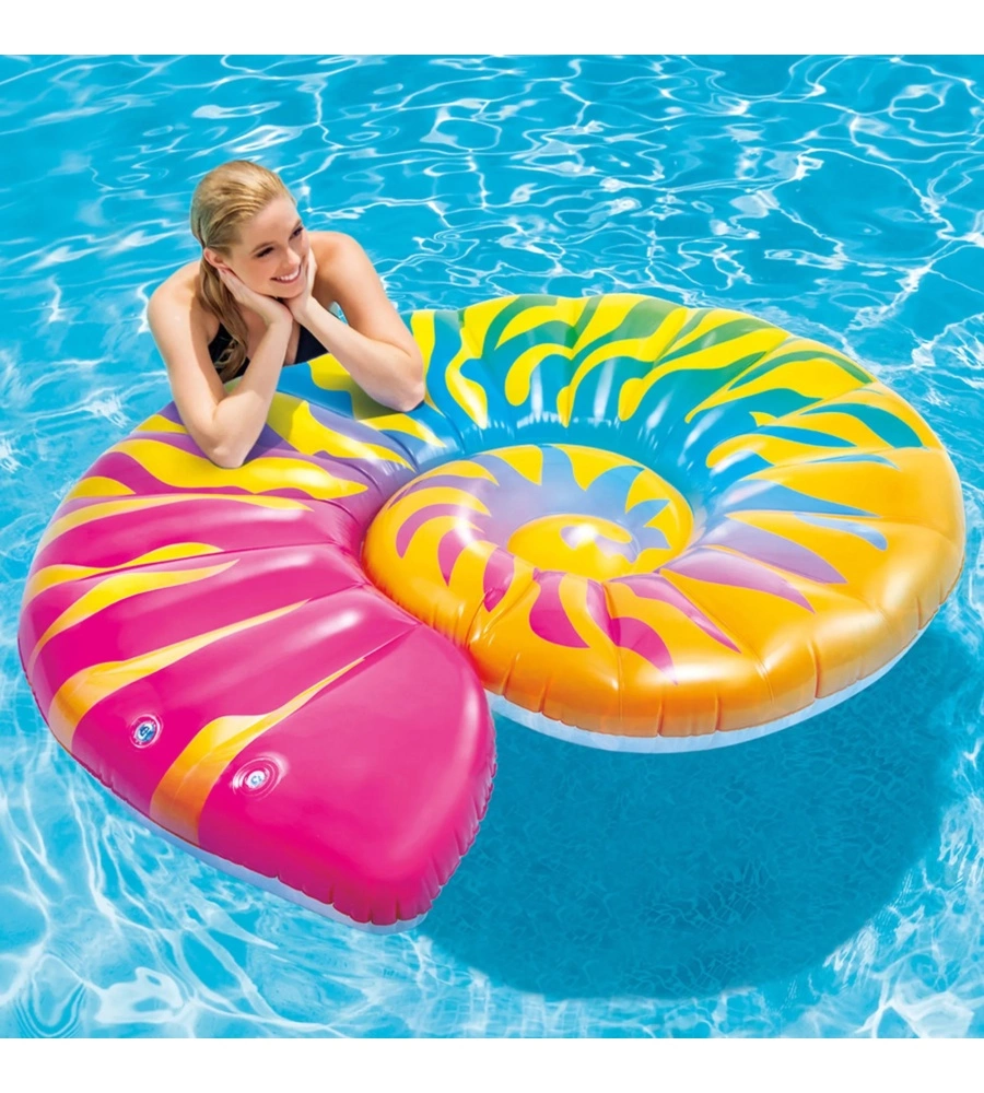 MATERASSINO GONFIABILE INTEX "CONCHIGLIA" IN VINILE 157X127X25 CM - COD. 58791EU