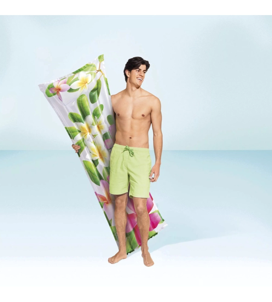 MATERASSINO GONFIABILE INTEX "FLOREALE" IN VINILE COLORI ASSORTITI 183X69 CM - COD. 59720EU