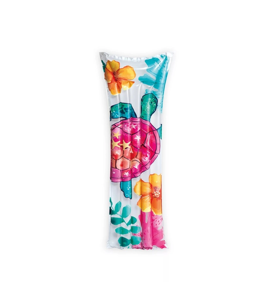 MATERASSINO GONFIABILE INTEX "FLOREALE" IN VINILE COLORI ASSORTITI 183X69 CM - COD. 59720EU