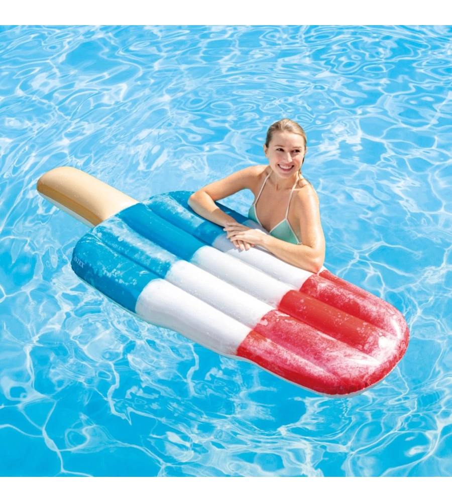 MATERASSINO GONFIABILE INTEX "ICE POP" IN VINILE COLORI ASSORTITI 186X66X20 CM - COD. 58774EU