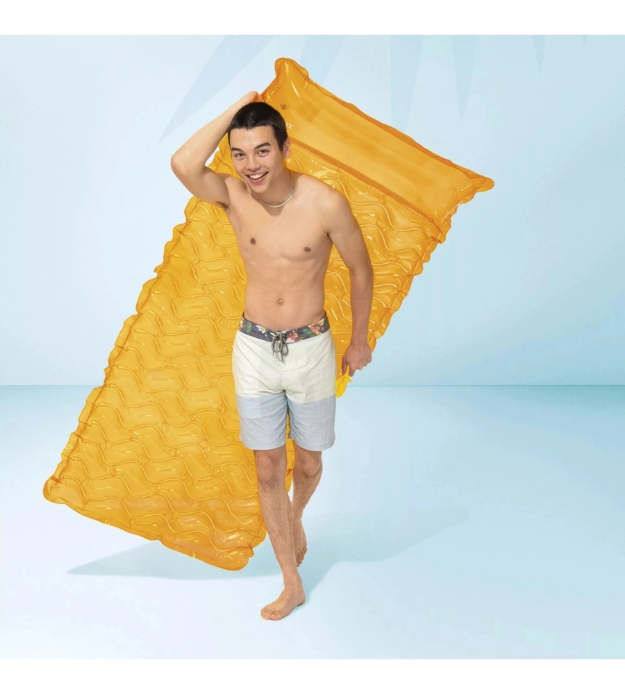 MATERASSINO GONFIABILE INTEX "ONDE" IN VINILE COLORI ASSORTITI 229X86 CM - COD. 58807EU