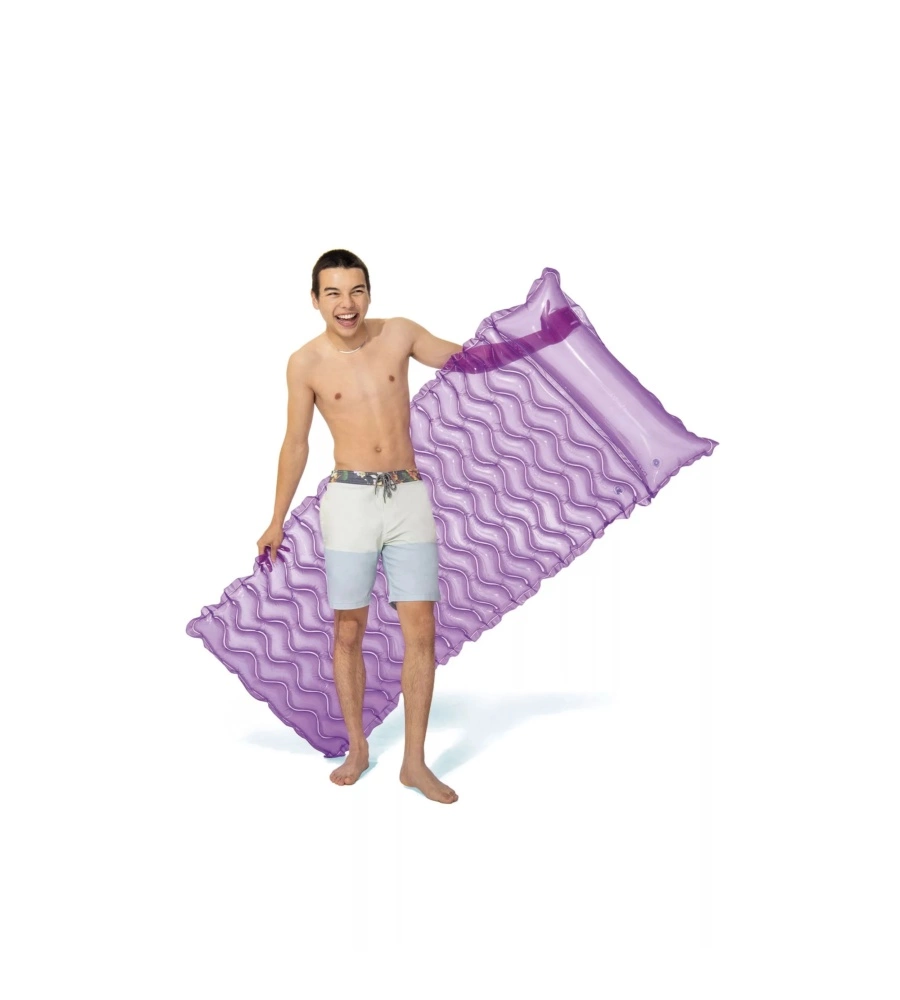 MATERASSINO GONFIABILE INTEX "ONDE" IN VINILE COLORI ASSORTITI 229X86 CM - COD. 58807EU