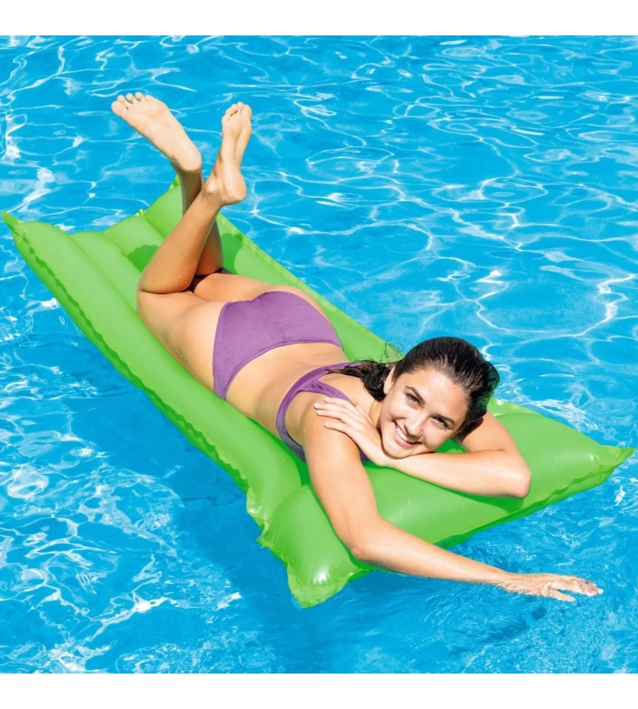 MATERASSINO GONFIABILE INTEX "NEON" IN VINILE COLORI ASSORTITI 183X76 CM - COD. 59717EU