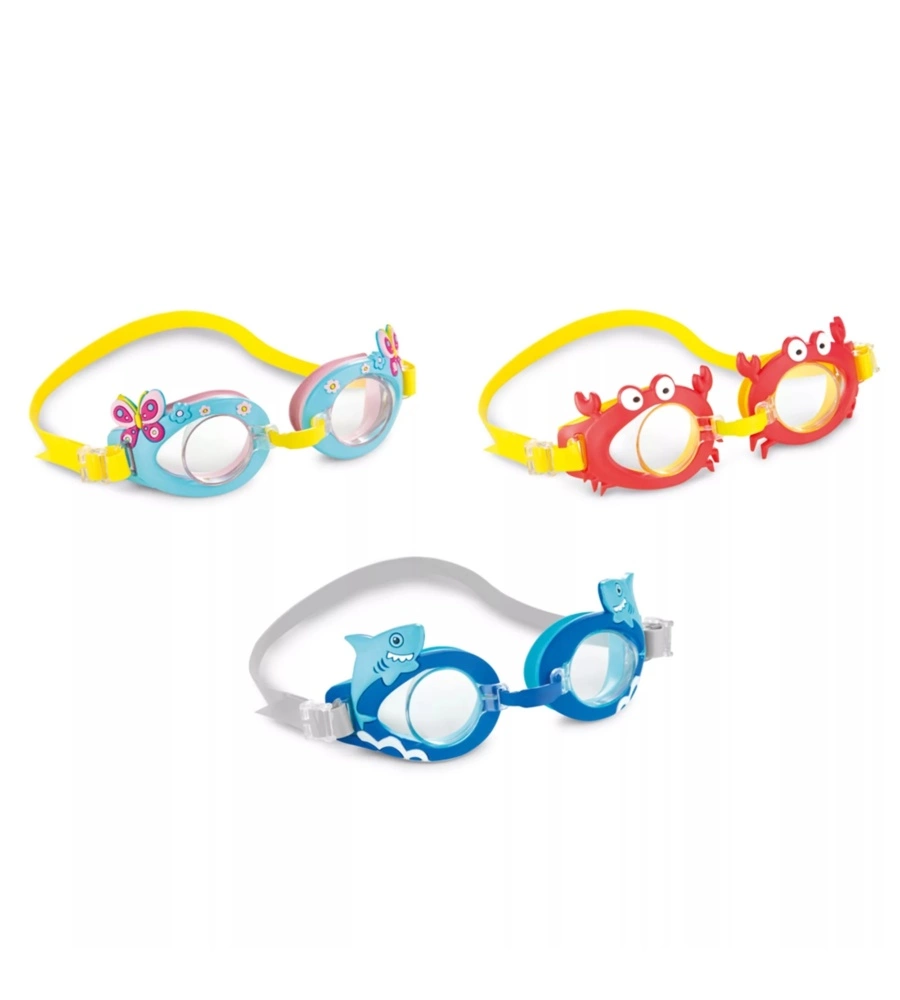 OCCHIALINI NUOTO BAMBINO INTEX "FUN" COLORI ASSORTITI - COD. 55610