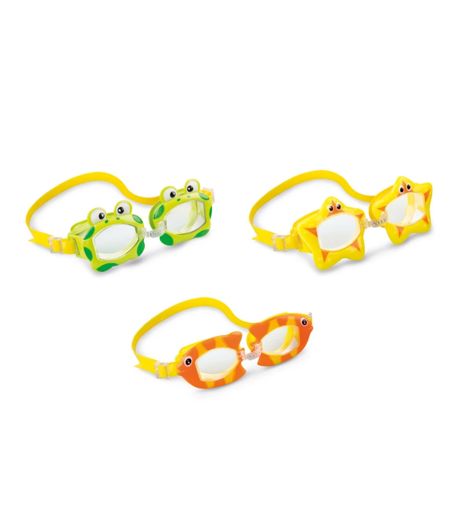 OCCHIALINI NUOTO BAMBINO INTEX "FUN" COLORI ASSORTITI - COD. 55603