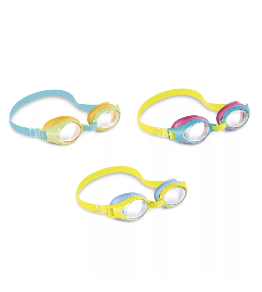 OCCHIALINI NUOTO INTEX "JUNIOR" COLORI ASSORTITI - COD. 55611
