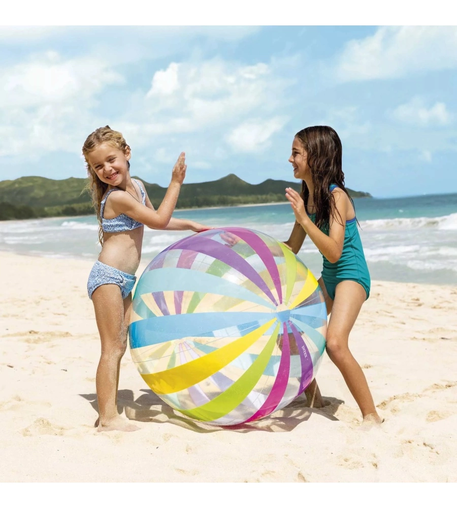PALLONE GONFIABILE INTEX "JUMBO" IN VINILE COLORI ASSORTITI Ø 107 CM - COD. 59065NP