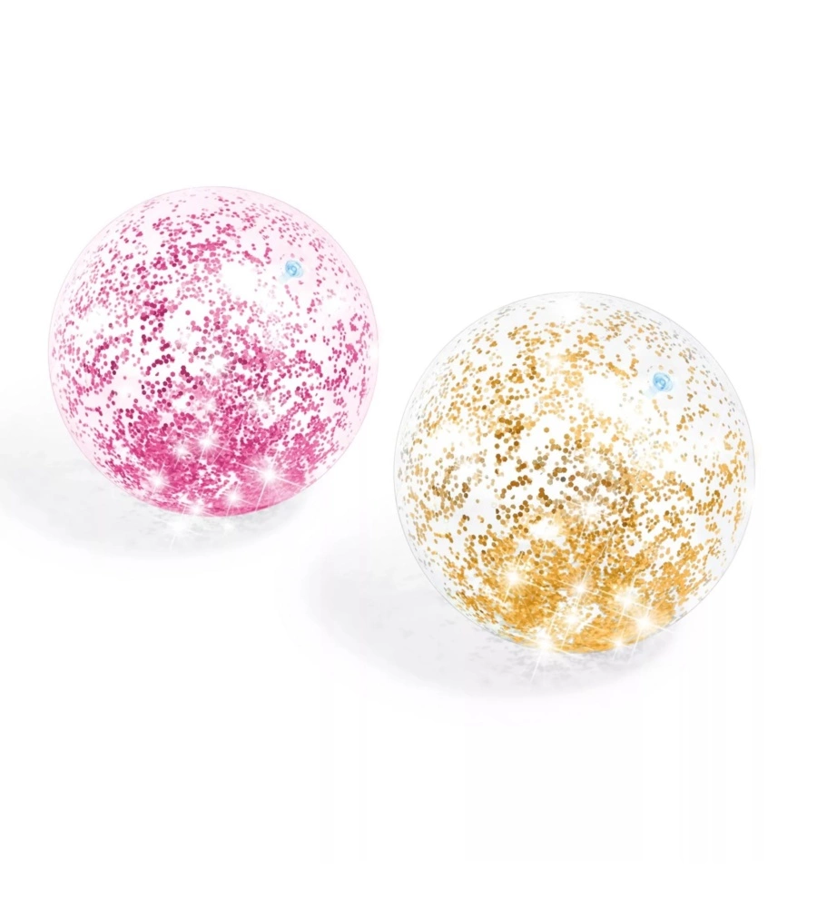 PALLONE GONFIABILE INTEX "GLITTER" IN VINILE COLORI ASSORTITI Ø 51 CM - COD. 58070NP