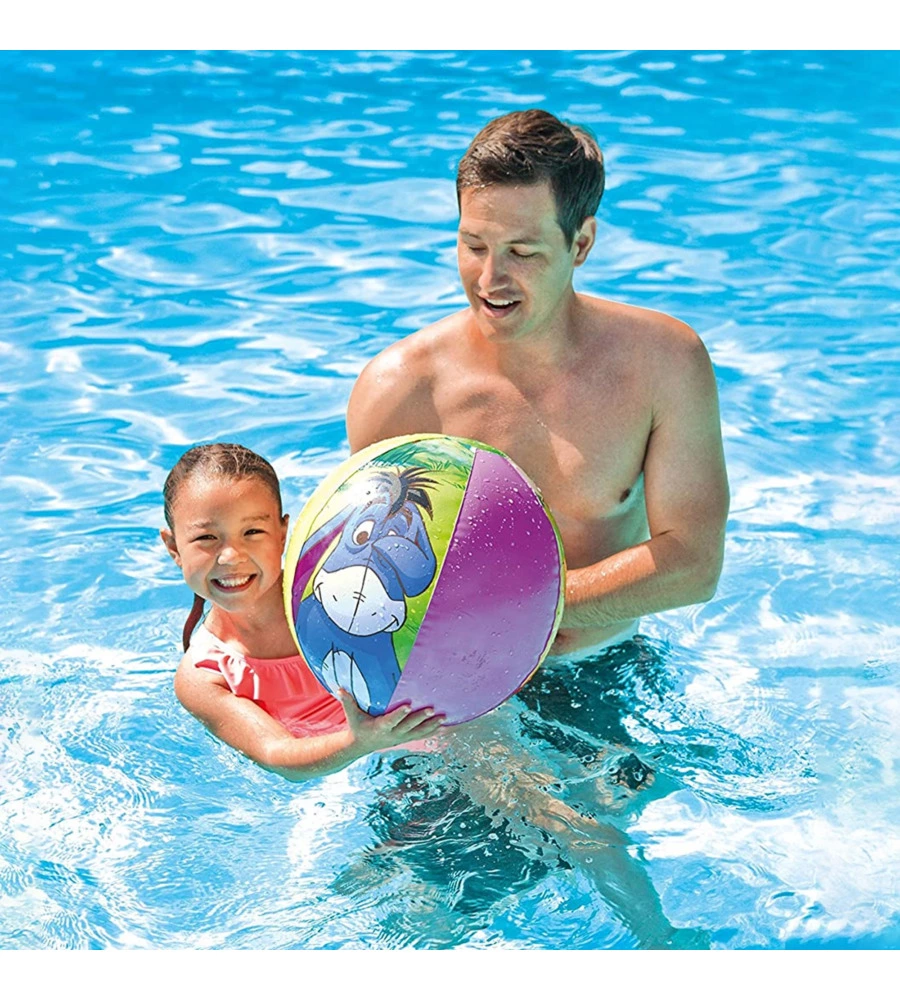 PALLONE GONFIABILE INTEX "WINNIE THE POOH" IN VINILE COLORI ASSORTITI Ø 51 CM - COD. 58025NP