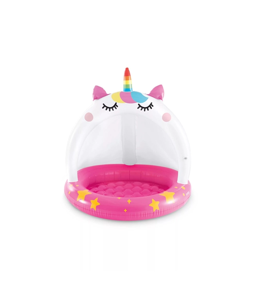 PISCINA GONFIABILE PER BAMBINI INTEX "CATICORN" IN VINILE 102X102 CM - COD. 58438NP