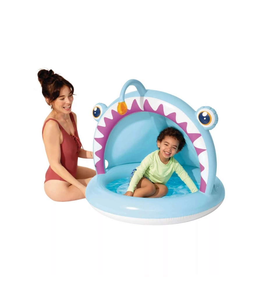 PISCINA GONFIABILE PER BAMBINI INTEX "RANA PESCATRICE" IN VINILE 127X102X86 CM - COD. 58419NP