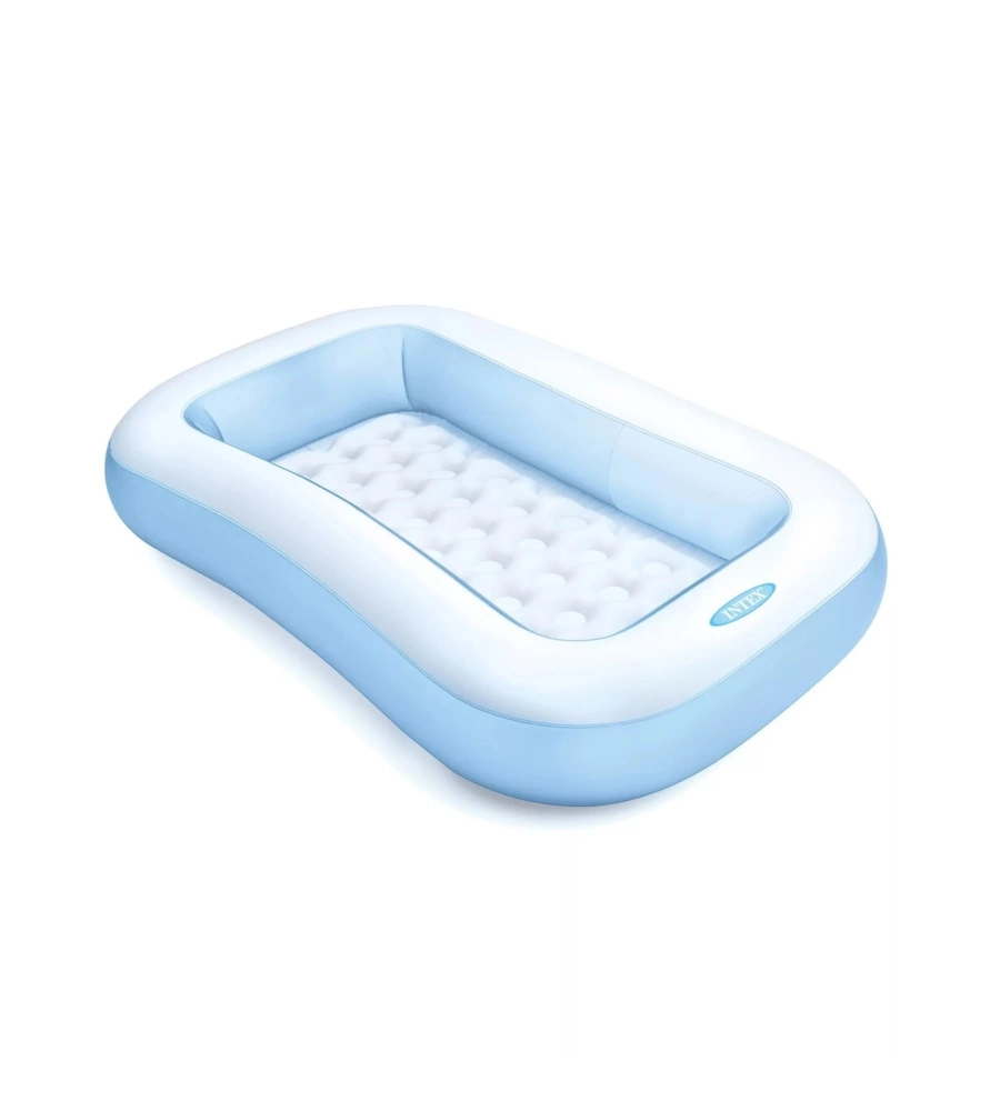 PISCINA GONFIABILE PER BAMBINI INTEX IN VINILE AZZURRO E BIANCO 166X100X25 CM - COD. 57403NP