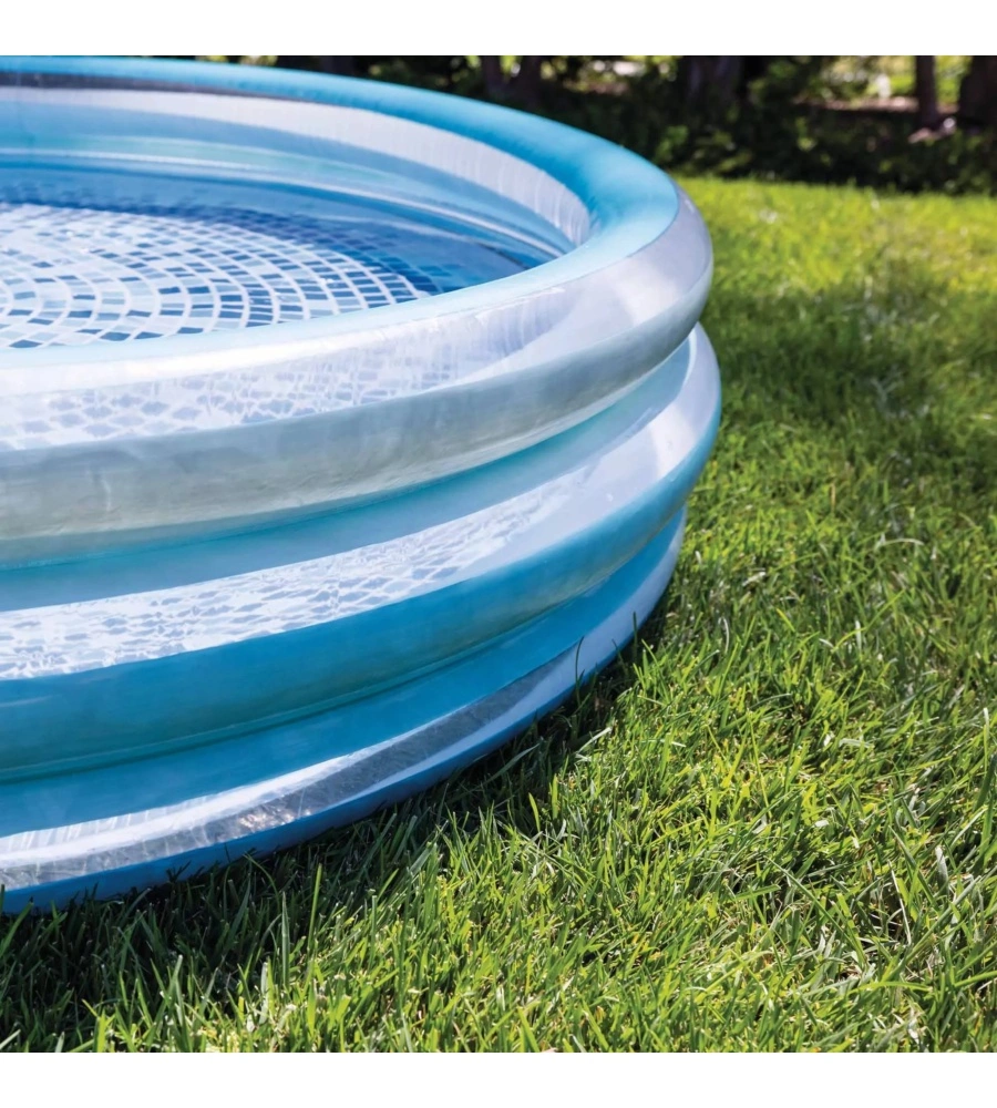 PISCINA GONFIABILE PER BAMBINI INTEX "BLUE BLISS" IN VINILE BLU 147X147X33 CM - COD. 58467NP
