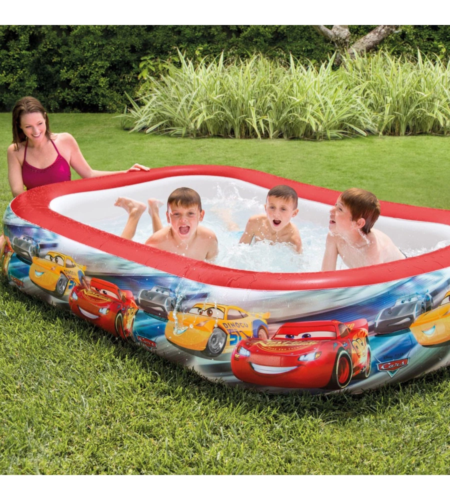 PISCINA GONFIABILE PER BAMBINI INTEX "CARS" 262X175X56 CM - COD. 57478NP