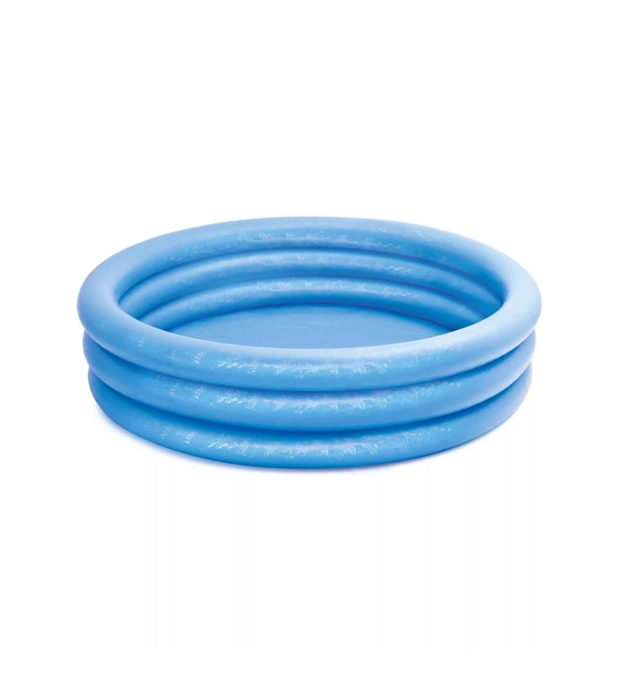 PISCINA GONFIABILE PER BAMBINI INTEX "CRYSTAL" IN VINILE BLU 168X168X38 CM - COD. 58446NP